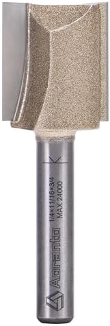 Straight Router Bits 1/4" Shank, 11/16" Cut Diameter, 3/4" Cut Length, Useful for Plunging Capabilities for Cutting Grooves, Dados, Mortising
