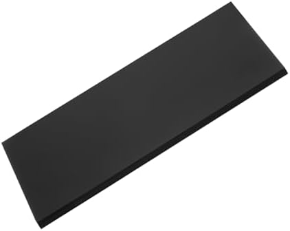 MECCANIXITY UHMW Sheet Ultra High Molecular Weight Polyethylene Sheet, 1/2" Thick Hard HDPE Plastic Sheet Board for DIY Craft 12" x 24" Black