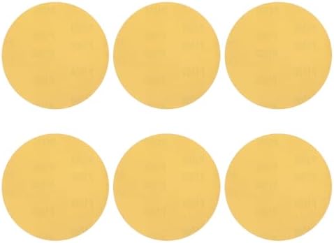 HARFINGTON 6 Pcs 6 Inch Sanding Discs 1000 Grit Yellow Aluminum Oxide