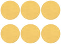 HARFINGTON 6 Pcs 6 Inch Sanding Discs 1000 Grit Yellow Aluminum Oxide
