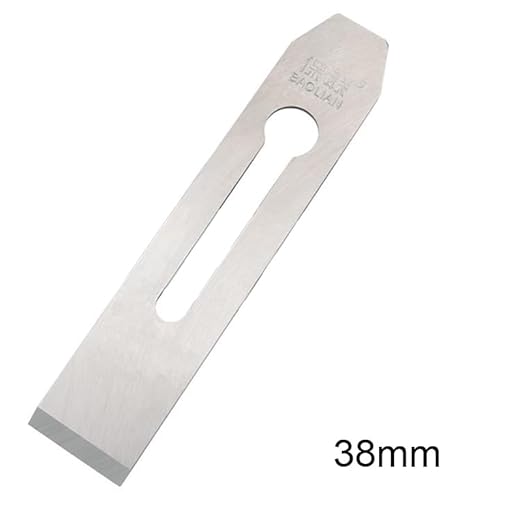 2 Pack 38MM / 1.5inch Wide Replacement Bench Plane Blades Iron Plate Knife for Woodwork Hand Planer Carpentry Edge Trimming Saw DIY Tool Set Parts Accessories…