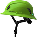 STUDSON SHK-1 Full Brim Safety Helmet Non-Vented: ANSI/ISEA Z89.1 Type II Compliant (R 2019), Lightweight & Breathable, NFC Emergency Contact Chip, One Size, Class E Protection