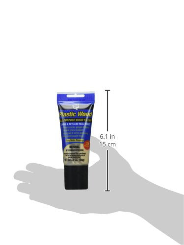 DAP Plastic Wood All Purpose Latex Wood Filler,Natural,3 Oz (7079800580),(Pack of 6)
