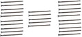 Peach Country Outdoor Heavy Duty (25 Count) - Round Metal Landscape & Paver Edging Anchoring Stake, 10-Inch Length - Bright Spike Timber Nail, Tent Spikes, Camping, Trapping, Landscape, (25)