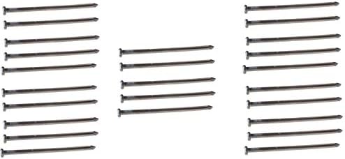 Peach Country Outdoor Heavy Duty (25 Count) - Round Metal Landscape & Paver Edging Anchoring Stake, 10-Inch Length - Bright Spike Timber Nail, Tent Spikes, Camping, Trapping, Landscape, (25)
