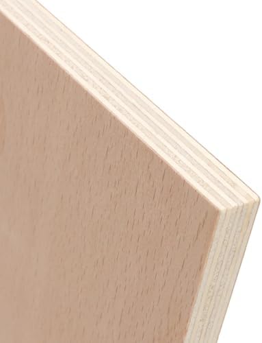 6 Pack 12x16 Inch Baltic Birch Plywood, 1/2 Thick Unfinished Plywood Sheets Rectangle Laser Engraving Wood Panels for Crafts, DIY Projects, Christmas Decor