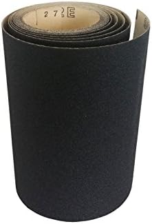 8 Inch x 5 Meters Starcke Sandpaper Rolls - 80 Grit Silicon Carbide Sand Paper Rolls, Heavy Duty Roll Sandpaper Sheets for Wood, Stone, Concrete and Plastics, Auto Sandpapers, Wood Floor Sanders