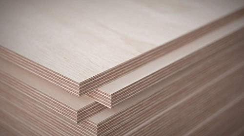 1/2" x 12 x 12 Baltic Birch Plywood – B/BB Grade (Package of 3) Perfect for Arts and Crafts, School Projects and DIY Projects, Drawing, Painting, Wood Engraving, Wood Burning and Laser Projects