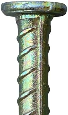 Sandbaggy 16" Galvanized Steel Rebar Stakes with Nail Head - Garden Stakes (#4 Rebar - 1/2" Diameter) - l-Shape - Ground Stake, Pins, Landscaping Spikes, Construction (100, Count)