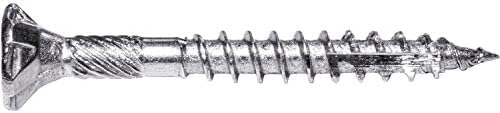 Jake Sales #8 x 1-1/2" Silver Star Stainless Steel Wood Screw Torx/Star Drive Head - Grade 305 Stainless Steel Torx/Star Drive Wood Screws - (Full Box - 5,700 Approx. Screw Count)