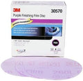 3M Hookit Purple Finishing Film Abrasive Disc, 260L, 30570, 5 in, P800