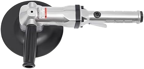 7 Inch Pneumatic Air Angle Sander, 4000RPM Heavy Duty Wet Air Sander, Pneumatic Sander Angle Handy Polisher, Grinder Polishing Machine for Floors Stones Cars Ships Motorcycles