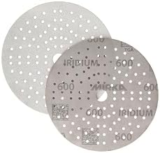Mirka Iridium 6 Inch 600 Grit Premium Ceramic Blend Sanding Discs, 50 Pack