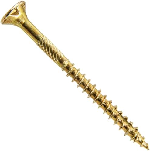 Jake Sales #8 x 2 Gold Star Wood Screw, T-20 Torx Drive, Flat Head - (Full Box) ~3,500 Screw Count