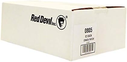 Red Devil 0805 Crack Patch Premium Acrylic Spackling, 5.5 Oz. Squeeze Tube, Pack of 12, White