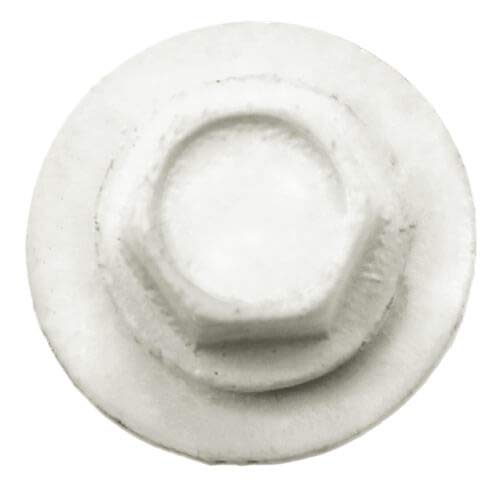10 x 1-1/2" Bone White Metal Roofing Screws - Hex Washer Head- Self-Starting/Tapping - EPDM Washer. 1 x 250 Count Bag - 250 Screws