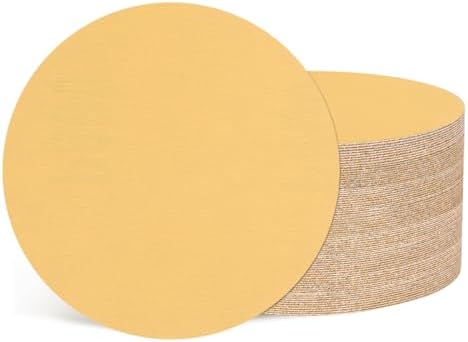 50Pcs Sanding Discs 5In 800Grit Hook and Loop Sandpapers Yellow