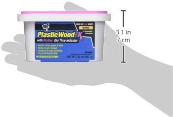4-Pack of Qt DAP 543 Plastic Wood-X Stainable Wood Filler with DryDex