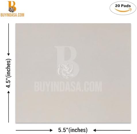 Indasa Rhynosoft Foam Sanding Pads - 4.5" x 5.5",Hook and Loop,180 Grit, Plusline, Flexible, Tear-Resistant, Ideal for Automotive, Wood, & Finishing (Pack of 20 Pads)