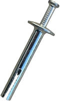 Sandbaggy 1/4" x 1-1/2" Hammer Set Concrete Anchor - Metal Hammer Drive Pin Anchors - Rust Resistant Galvanized Finish (25, 1/4" x 1-1/2")
