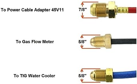 STARTECWELD TIG 20 250 Amp Water Cooled TIG Torch with 25FT WP20-25DIS