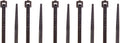 Hellermann Tyton T18L0M4 Standard Cable Tie, 8" Long, 18lb Tensile Strength, PA66, Black (Pack of 1000) (5)