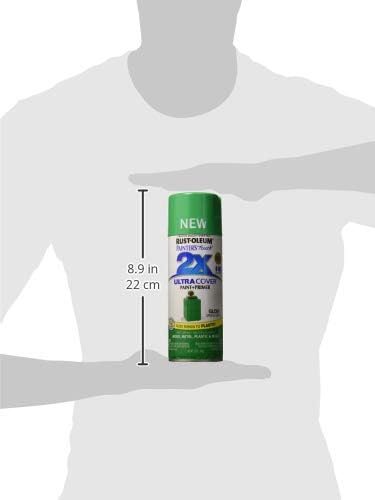 Rust-Oleum 334055 Painter's Touch 2X Ultra Cover Spray Paint, 12 oz, Gloss Spring Green (Pack of 2)