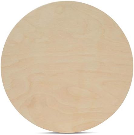 Wood Circles 18 inch 3/4 inch Thick, Unfinished Birch Plaques, Pack of 10 Wooden Circles for Crafts and Blank Sign Rounds, by Woodpeckers