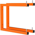 2-Pack Lumber Storage Rack, Wall Mount Wood Rack (2 Level)