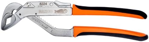 Bahco 8224CIP "Ergo" Slip Joint Pliers, Black/Orange/Silver, 250 mm
