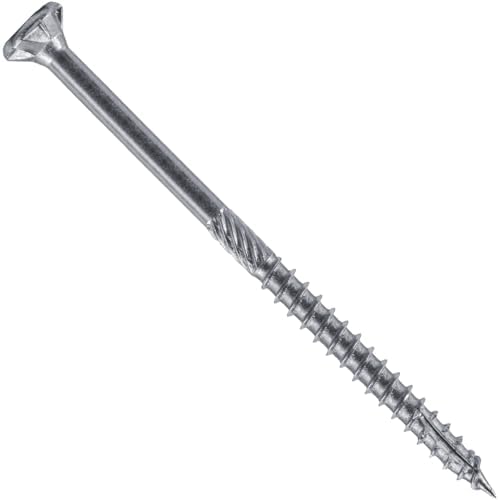 Jake Sales #9 x 3 Silver Stainless Steel Wood Screw Torx/Star Drive Head - - 300 Series Stainless Steel Torx/Star Drive Screws - (5 POUNDS - 420 Approx. Screws)