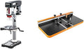 Shop Fox W1668 Bench-Top Drill Press/Spindle Sander and WEN DPA2513 Drill Press Table