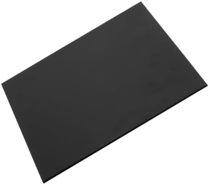MECCANIXITY UHMW Sheet Ultra High Molecular Weight Polyethylene Sheet, 1/16" Thick Hard HDPE Plastic Sheet Board for DIY Craft 10" x 10" Black