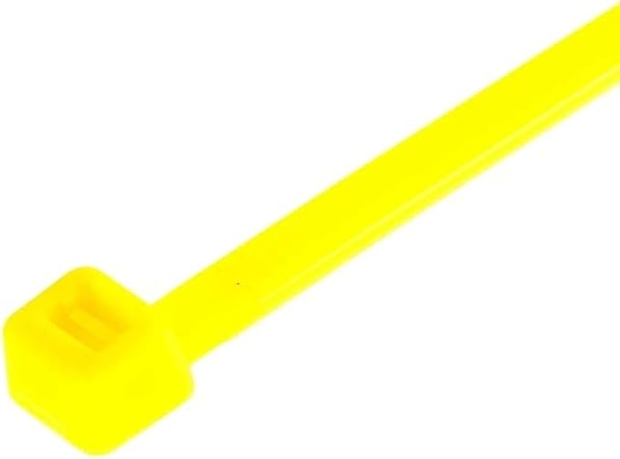GTSE 4 Inch Yellow Zip Ties, 1,000 Bulk Pack, 18lb Strength, UV Resistant Small Nylon Cable Ties, Self-Locking 4" Tie Wraps