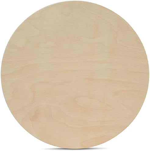 Wood Circles 36 inch, 1/2 Inch Thick, Birch Plywood Discs, Pack of 2 Unfinished Wood Circles for Crafts, Wood Rounds by Woodpeckers