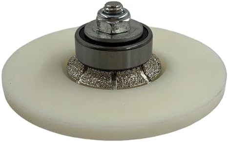3/16" Demi Bullnose Profile Wheel for Angle Grinders, Extended Guide