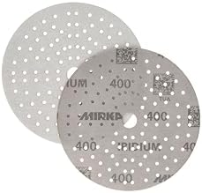 Mirka Iridium 6 Inch 400 Grit Premium Ceramic Blend Sanding Discs, 50 Pack