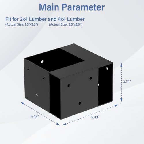 Workbench Bracket Kit 4PCS, Heavy Duty 3-Way Brackets