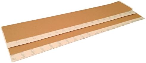 Starcke Premium Aluminum Oxide Longboard Sanding Sheets 2-3/4 x 16-1/2 Inch - PSA Sticky Back Sandpaper For Wood, Auto Body, Paint, Metal, And Plastics (25, 40 Grit)