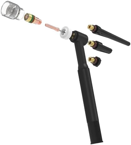 YESWELDER 123 Pcs TIG Welding Torch Stubby Gas Lens Ceramic Cup Kit