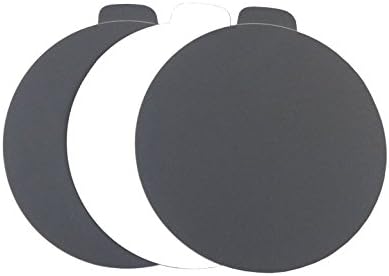 Starcke 5 inch Sanding Discs Round Sand Paper Discs 400 Grit, 100 Pack Black Silicon Carbide Sanding Disc, Adhesive PSA Tab Orbital Sander Pads for Wood, Glass, Metal, Concrete & Composites, Wet & Dry