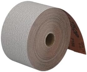 Norton A275OP PSA Adhesive Sandpaper Roll, 180 Grit Sandpaper, Woodworking and Automotive Sand Paper, 2-3/4 Inch Wide, Continuous Roll of 45 Yards