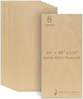 Baltic Birch Plywood 3 mm, 1/8 Inch Craft Wood, B/BB Grade, Stronger Than Basswood Sheets or Balsa Wood, Perfect for Laser, CNC Cutting, Wood Burning, by Woodpeckers (8, 24" x 48")