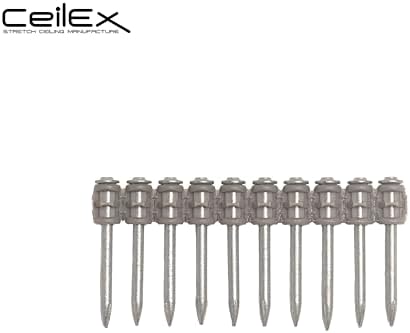 1000x Collated Concrete Nails 1-1/2 Inch (38mm) for Hilti BX 3 (BX3) Cordless Concrete Nailer, B3 MX Collated Strip, Full Round Head Hardened Steel Pins for Metal Track, Drywall & Concrete