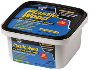 DAP Plastic Wood 00525 Wood Filler, Paste, Musty, Natural, 32 oz, Sold as 3 Pack