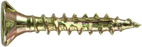 Jake Sales #8 x 1 Gold Star Wood Screw, T-20 Torx Drive, Flat Head - (Case of 9 x 5 Pound Boxes) ~12,420 Screw Count