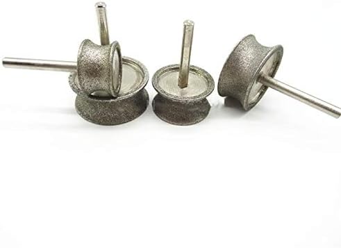 1Pc Bracelet Polishing Grinding Wheel Round Pit Ring Arc Heads Diamond Mounted Points Concave Type Head Abrasive Jewelry Carving,35mmX10mm Coarse