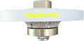 3/8 inch B10 Diamond Demi bullnose Half Bullnose Profile Wheel Diamond Hand Profiler Router Bit with 5/8-11 Thread for Granite Marble Concrete Tile and Countertop Edge Shaping