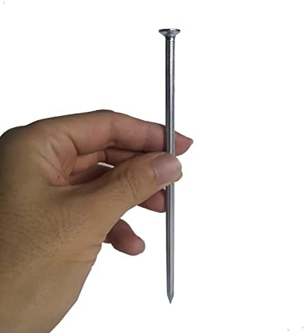 Metal Stakes, 6 Inch 144 Pcs Galvanized Landscape Spikes,Garden Nails for Turf,Weed Barriers,Tent and More