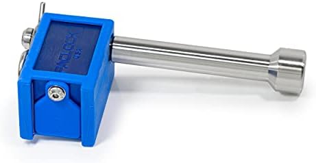 PACLOCK's 80-Series Trailer Hitch Lock, UCS, 500" Pin, High Performance 6-Pin Cylinder, One Lock Keyed to a Number U-Pick! w/ 2 Keys, Blue